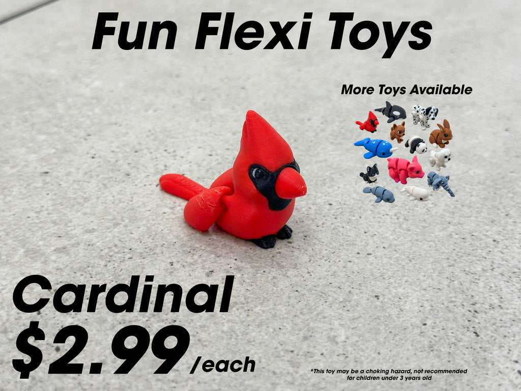 Fun Flexi Toys - Pocket-Sized Articulated Animals for Kids and Adults