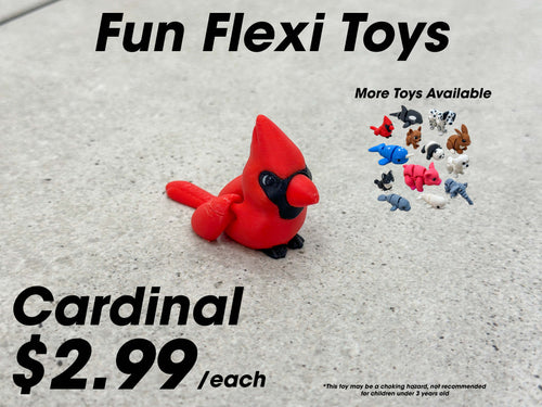 Fun Flexi Toys - Pocket-Sized Articulated Animals for Kids and Adults
