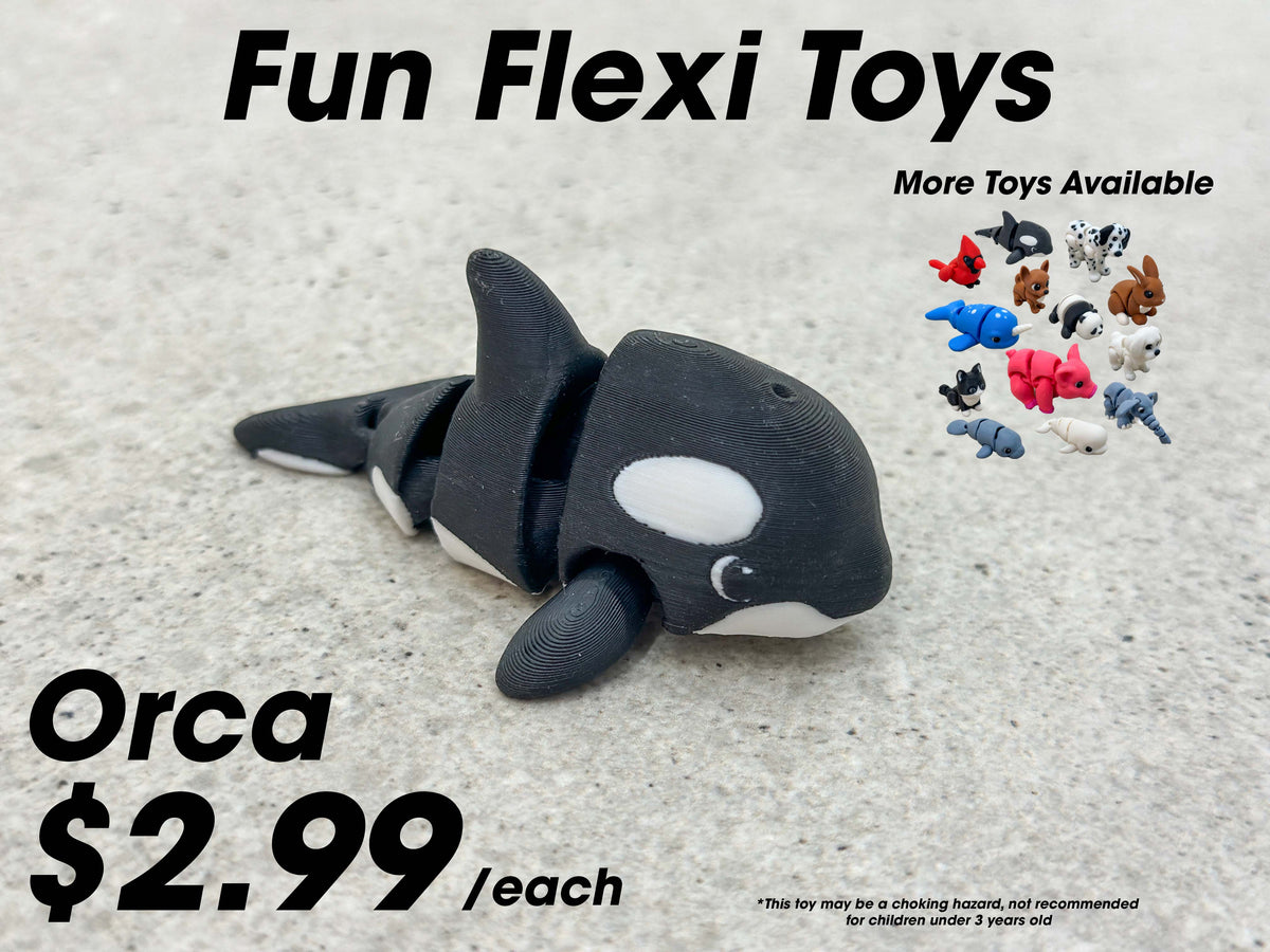 Fun Flexi Toys - Pocket-Sized Articulated Animals for Kids and Adults