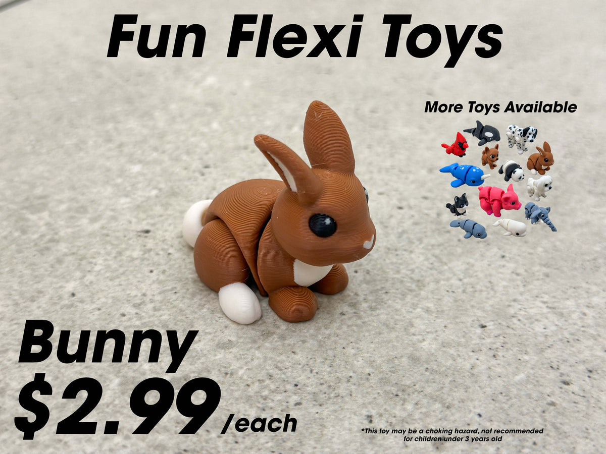 Fun Flexi Toys - Pocket-Sized Articulated Animals for Kids and Adults