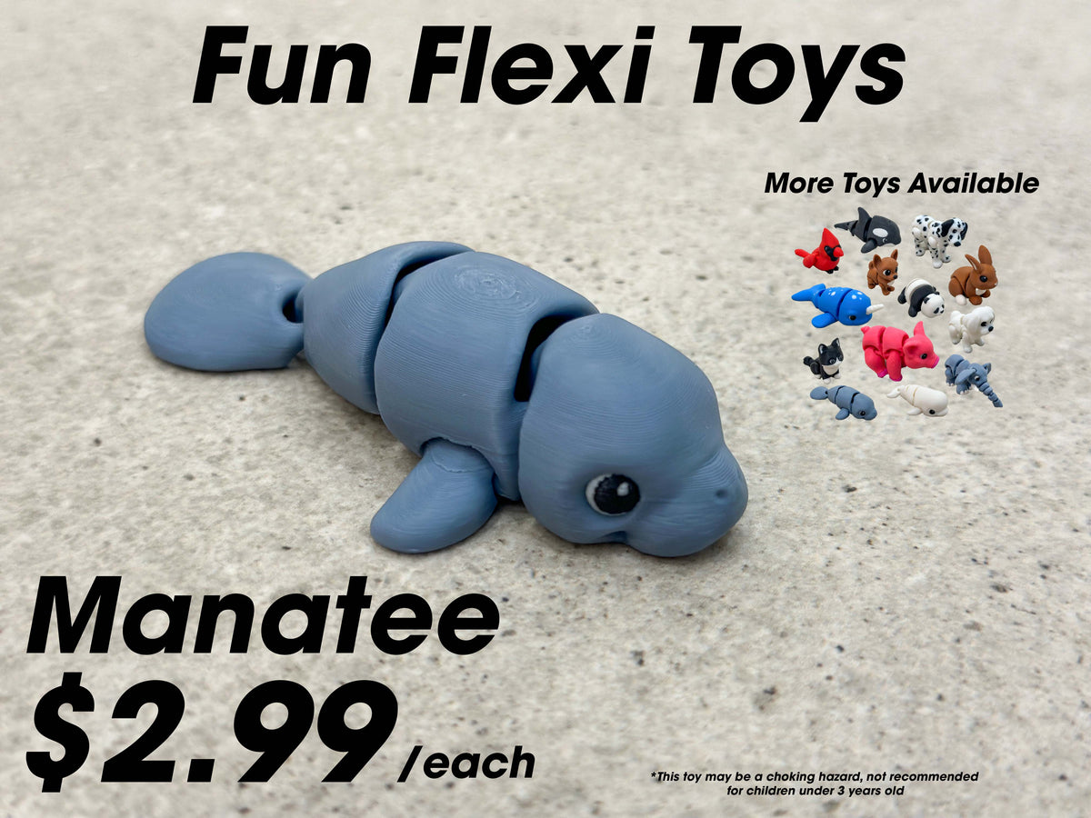 Fun Flexi Toys - Pocket-Sized Articulated Animals for Kids and Adults