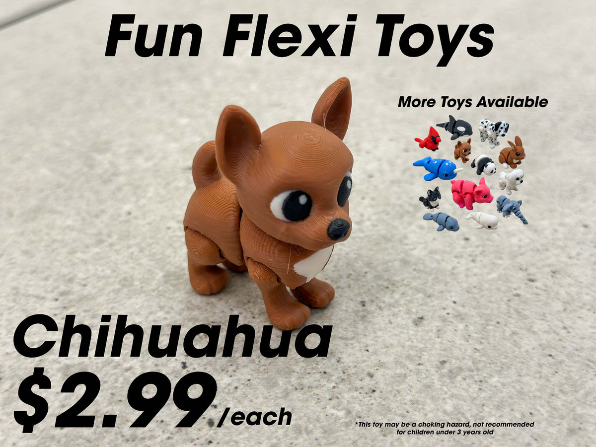 Fun Flexi Toys - Pocket-Sized Articulated Animals for Kids and Adults