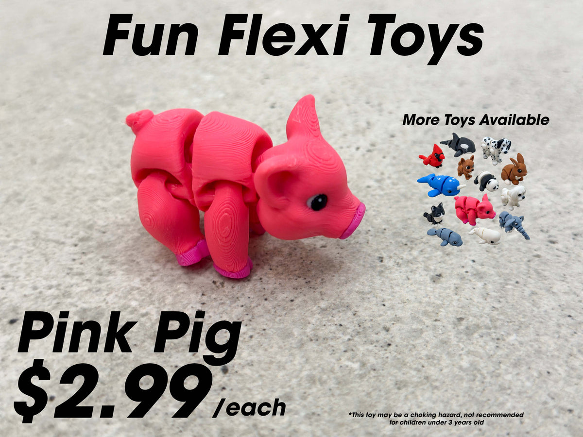 Fun Flexi Toys - Pocket-Sized Articulated Animals for Kids and Adults