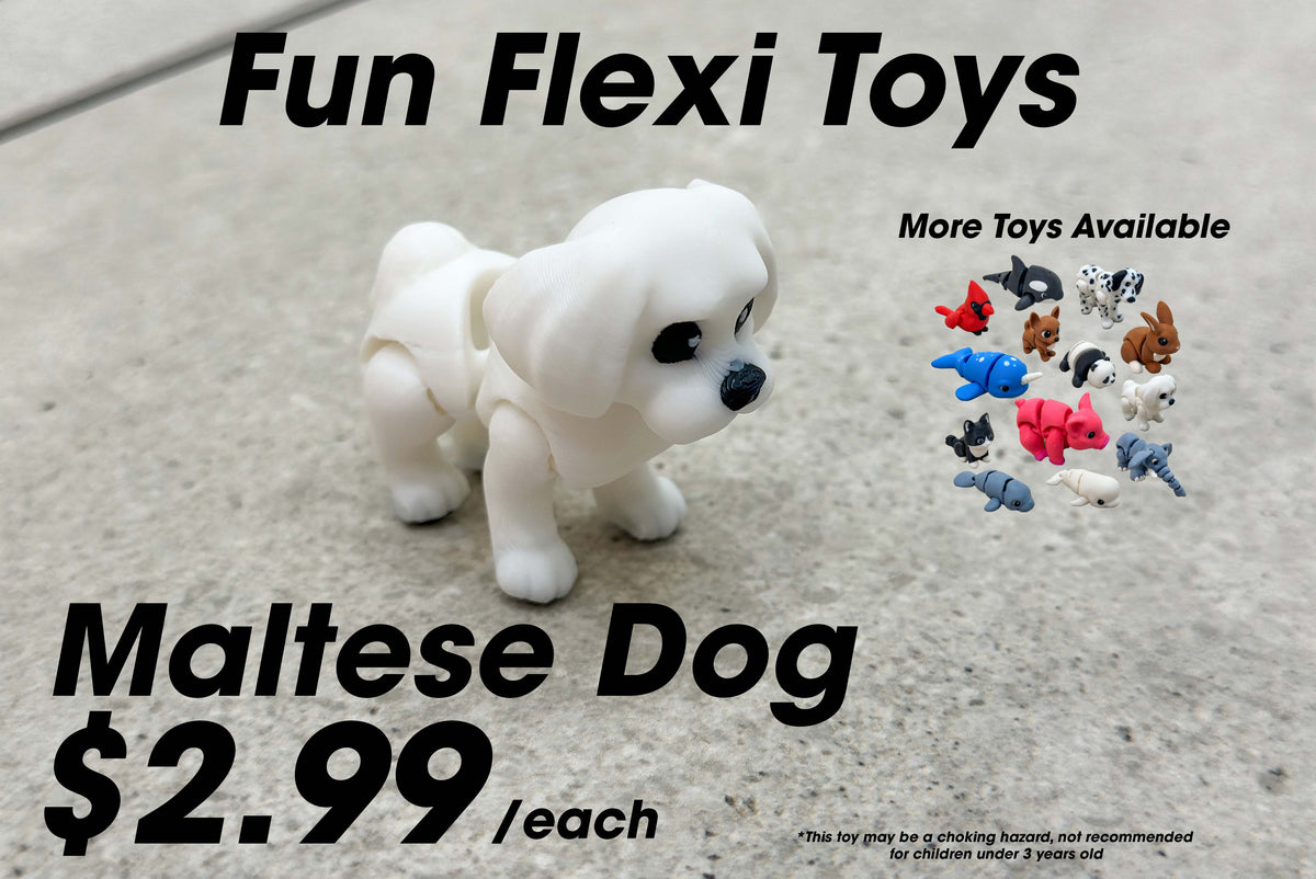 Fun Flexi Toys - Pocket-Sized Articulated Animals for Kids and Adults