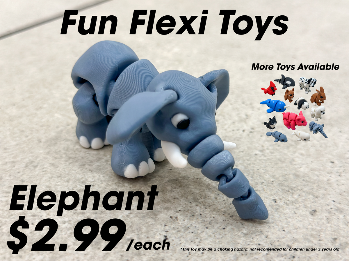 Fun Flexi Toys - Pocket-Sized Articulated Animals for Kids and Adults