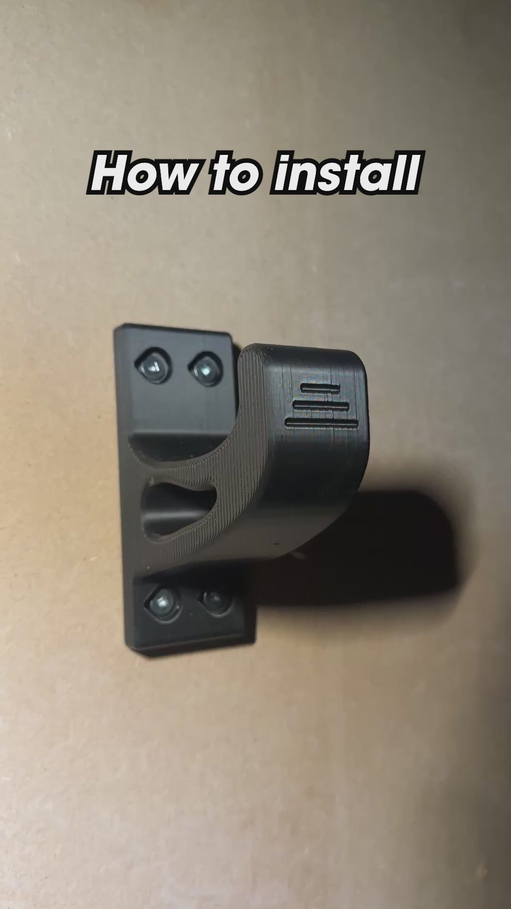 4 Pack - 3D Printed Garage Storage Hooks 50lbs Tested