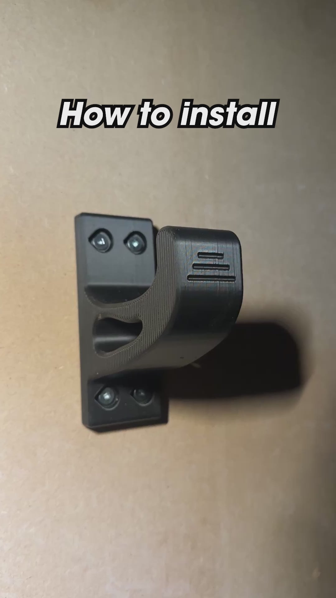 4 Pack - 3D Printed Garage Storage Hooks 50lbs Tested